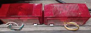 lot 434 image: Two Pair of Trailer Tailights and a Replacement Lens for the Round Pair