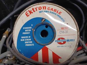 lot 441 image: Partial Spool of New Ektron Insulated C16-3E Cable and a Box of Assorted New AutomotiveMarine Electrical Cable