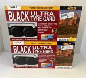 lot 33 image: Two Pair Of Black Ultra Tyre Gards