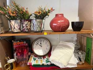 lot 43 image: 6 Shelves Full of Household Items