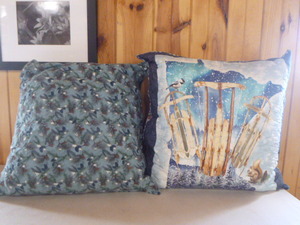 2 Handmade Throw Pillows