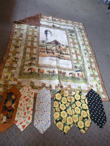 Handmade Quilt and Table Runners