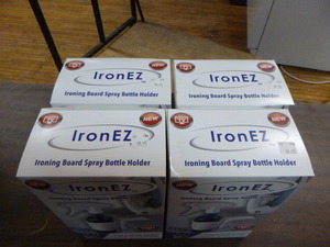 4 IronEZ Ironing Board Spray Bottle Holders