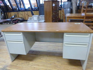 4 Drawer Metal Desk