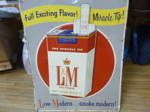Vintage L & M Metal Sign