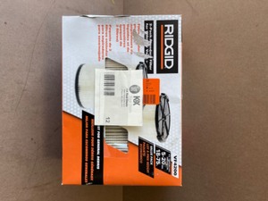 RIDGID 1-Layer Standard Pleated Paper Filter for Most 5 Gal. and Larger RIDGID WetDry Shop Vacuums (2-Pack)