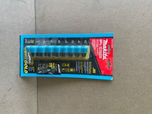 Makita 9 Piece 38 Drive Impact Gold Socket Set 6 point