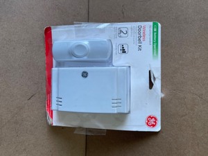 GE Wireless Door Chime, Battery Operated 2-Melody with 1-Push Button