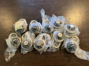 lot 4 image: 10 Master Combination Locks with Combinations