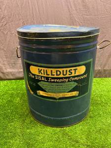 lot 28 image: Vintage KillDust Sisal Sweeping Compound Can