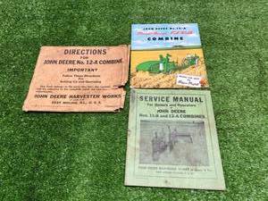 lot 38 image: John Deere No. 12A Combine Manuals