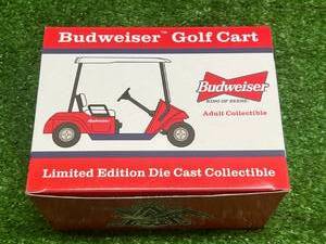 lot 143 image: Budweiser Golf Cart Coin Bank