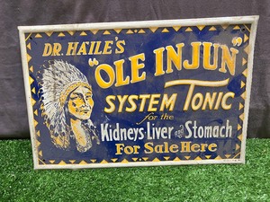 lot 228 image: Ole Injun Metal Sign