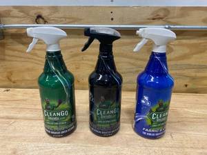 CLEANGO Lot of 3 Bottles of Green Cleaners (32 oz Bottles)