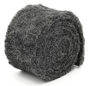 XCLUDER 162706 Rodent Control Stainless Steel Wool Fill Fabric Roll Blend Protects Against Rats and Mice for Residential & Commerical Property, 1 (4 in. x 10 ft ea.), Black