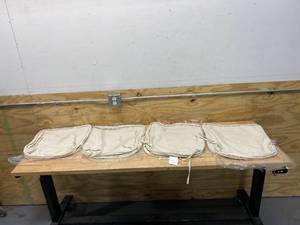 ARDEN SELECTIONS Lot of 4-  Rounded Back Dining Cushion Covers