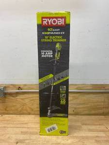 RYOBI 18 in. 10 Amp Attachment Capable Electric String Trimmer