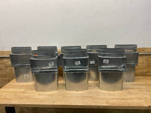 GRAY METAL PRODUCTS Lot of 8- 10x6x7 Double Oval Stackheads