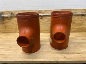 Lot of 2-  8 x 4 Victaulic Style 25 Fittings