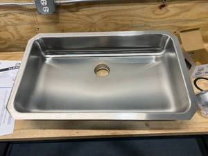 ELKAY Lustertone Classic ELUHAD281655PD Single Bowl Undermount Stainless Steel ADA Sink with Perfect Drain