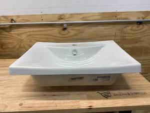 KOHLER Escale Drop-In Vitreous China Bathroom Sink in White with Overflow Drain