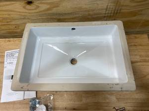DXV AMERICAN STANDARD POP GRANDE RECTANGLE UNDER COUNTER BATHROOM SINK