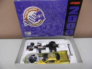 ACTION RACING 124 SCALE - JERRY TOLIVER WWF  THE ROCK LIMITED EDITION 2000 CAMARO FUNNY CAR 1 OF 14,400 100213 - NHRA - AWESOME PIECE - NEW IN BOX - SEE PICTURES