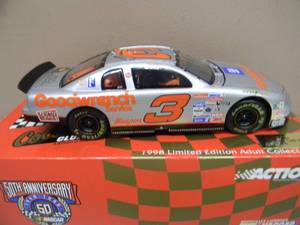 ACTION RACING 124 SCALE - DALE EARNHARDT #3 SILVER SELECT 1995 MONTE CARLO ELITE LIMITED EDITION - AWESOME PIECE - NEW IN BOX - SEE PICTURES