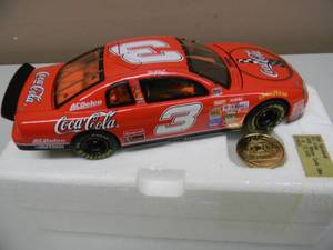 ACTION RACING 124 SCALE - DALE EARNHARDT #3 COCACOLA 1998 MONTE CARLO ELITE LIMITED EDITION - AWESOME PIECE - NEW IN BOX - SEE PICTURES