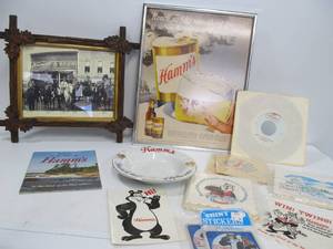 lot 7 image: Large Group of Vintage HAMMS Beer Advertising Items