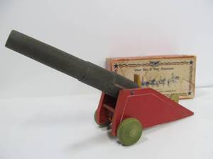 lot 23 image: Vintage MADMAR No. 2 Toy Cannon wBox