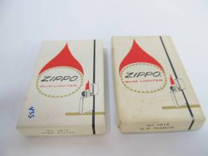 lot 34 image: 2 Vintage ZIPPO Lighters wOriginal Boxes