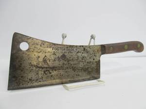 lot 45 image: Antique 14 FOSTER BROS Butchers Meat Cleaver