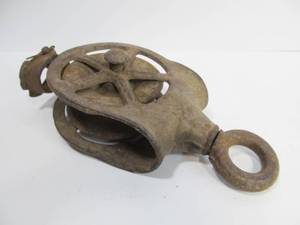 lot 54 image: Antique Industrial Pulley