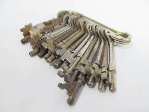lot 59 image: Group of Antique Skeleton Keys