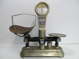 lot 63 image: Neat Old JACOBS BROS Detect-O-Gram Scale