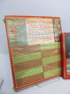 lot 78 image: 3 Vintage Advertising Punchboards - Pinups & Major Domo