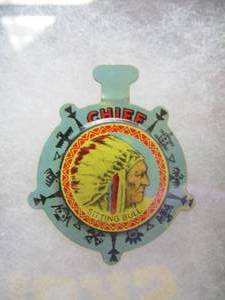 lot 89 image: Vintage SITTING BULL Metal Badge