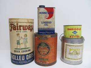 lot 96 image: Lot of Vintage Advertising Tins & Cans
