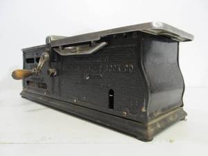 lot 159 image: Very Cool Antique 1920s Cast Iron THE WIZ Register - American Sales Book Company