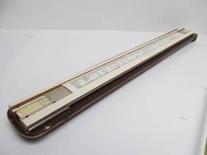 lot 114 image: Excellent Quality Vintage Hughes Owens Slide Rule wLeather Case