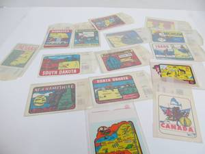 lot 120 image: Lot of NOS Vintage 1950s era Car Window Decal Stickers