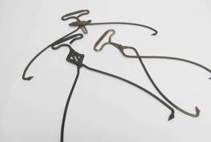 lot 176 image: 3 Antique Advertising Ice Tongs