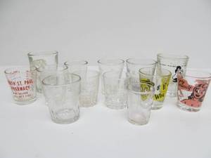 lot 181 image: Lot of Vintage Advertising etc Shot Glasses