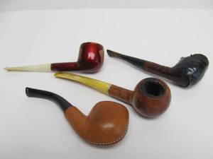 lot 183 image: 4 Vintage Smoking Pipes