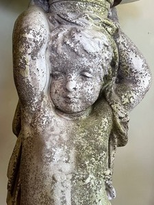 lot 4 image: Figural Planter Pedestal Stand