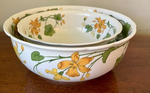 lot 66 image: Two Villeroy and Boch Geranium Mixing Bowls