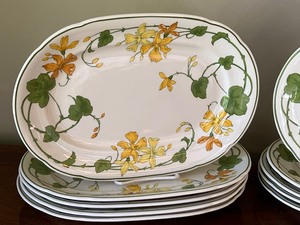 lot 67 image: Set of 10 Villeroy and Boch Platters in Geranium