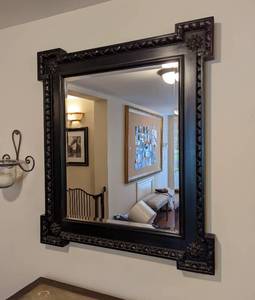 lot 108 image: Ornate Wood Wall Mirror