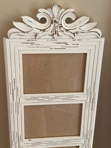 lot 98 image: Shabby Chic Style Mirror and Montage Frame